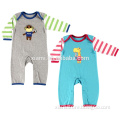 most visited comfortable cotton custom different color stripe funny animal pattern newborn baby clothing
